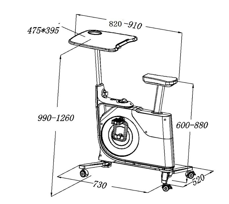 Desk Home Exercise Bike Magnetic Control - Olic Home Fitness