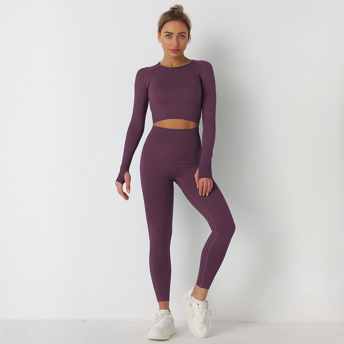 Long Sleeve Long Pants Yoga Suit - Olic Home Fitness
