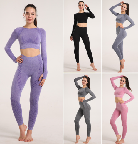 Long Sleeved Tight Fitting Fitness Suit - Olic Home Fitness
