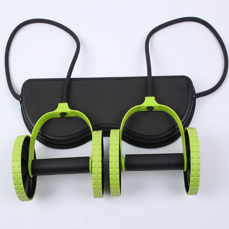 Double-wheeled Abdomen Wheel Pull Rope - Olic Home Fitness