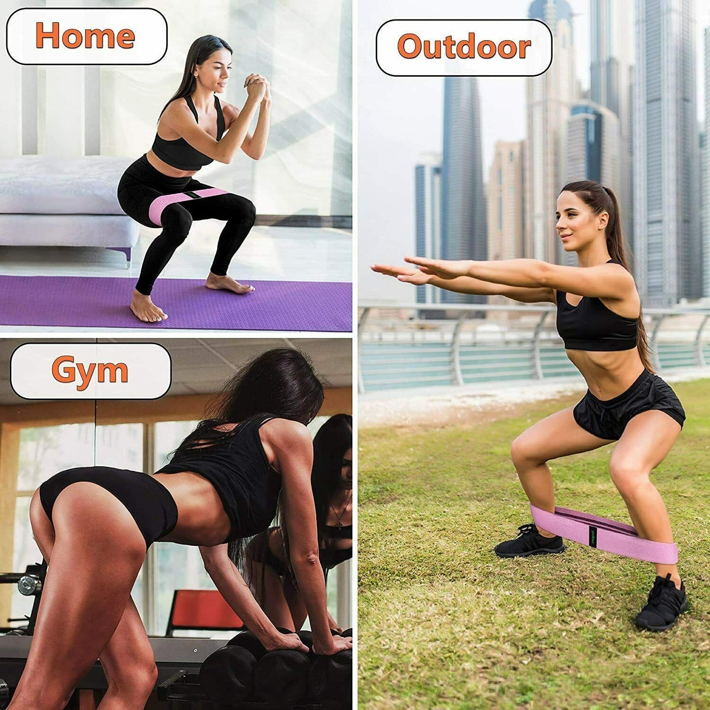 Workout Resistance Bands Loop Set - Olic Home Fitness