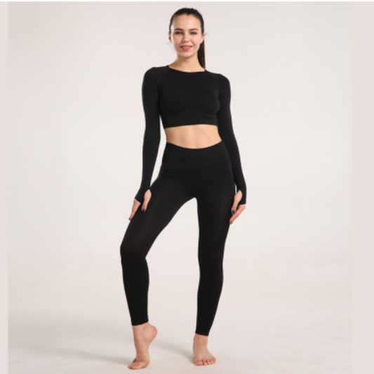 Long Sleeved Tight Fitting Fitness Suit - Olic Home Fitness